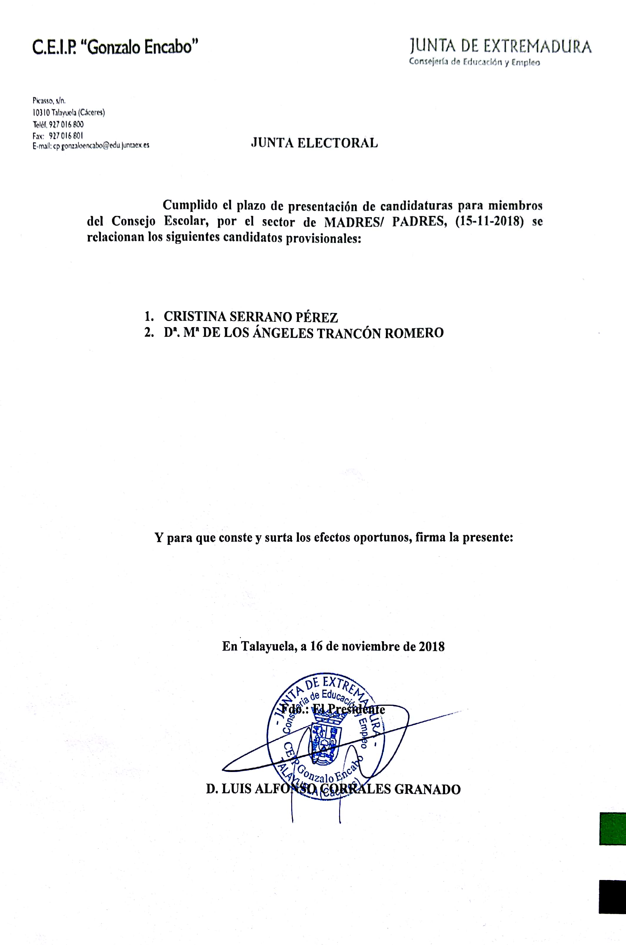 2018 11 16 candidatos ce provisionales padres