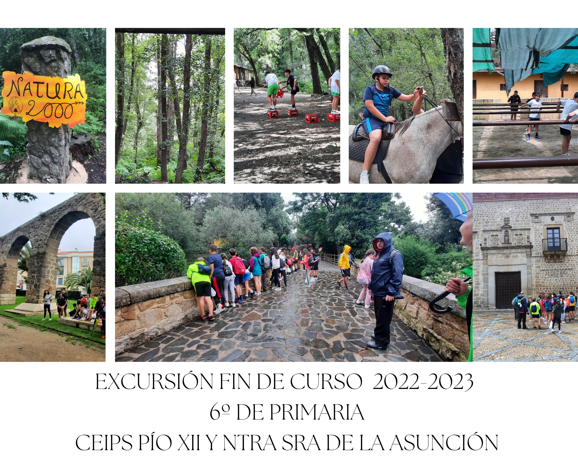 EXCURSIÓN FIN DE CURSO 6º DE PRIMARIA CEIPS PÍO XII Y NTRA SRA DE LA ASUNCIÓN