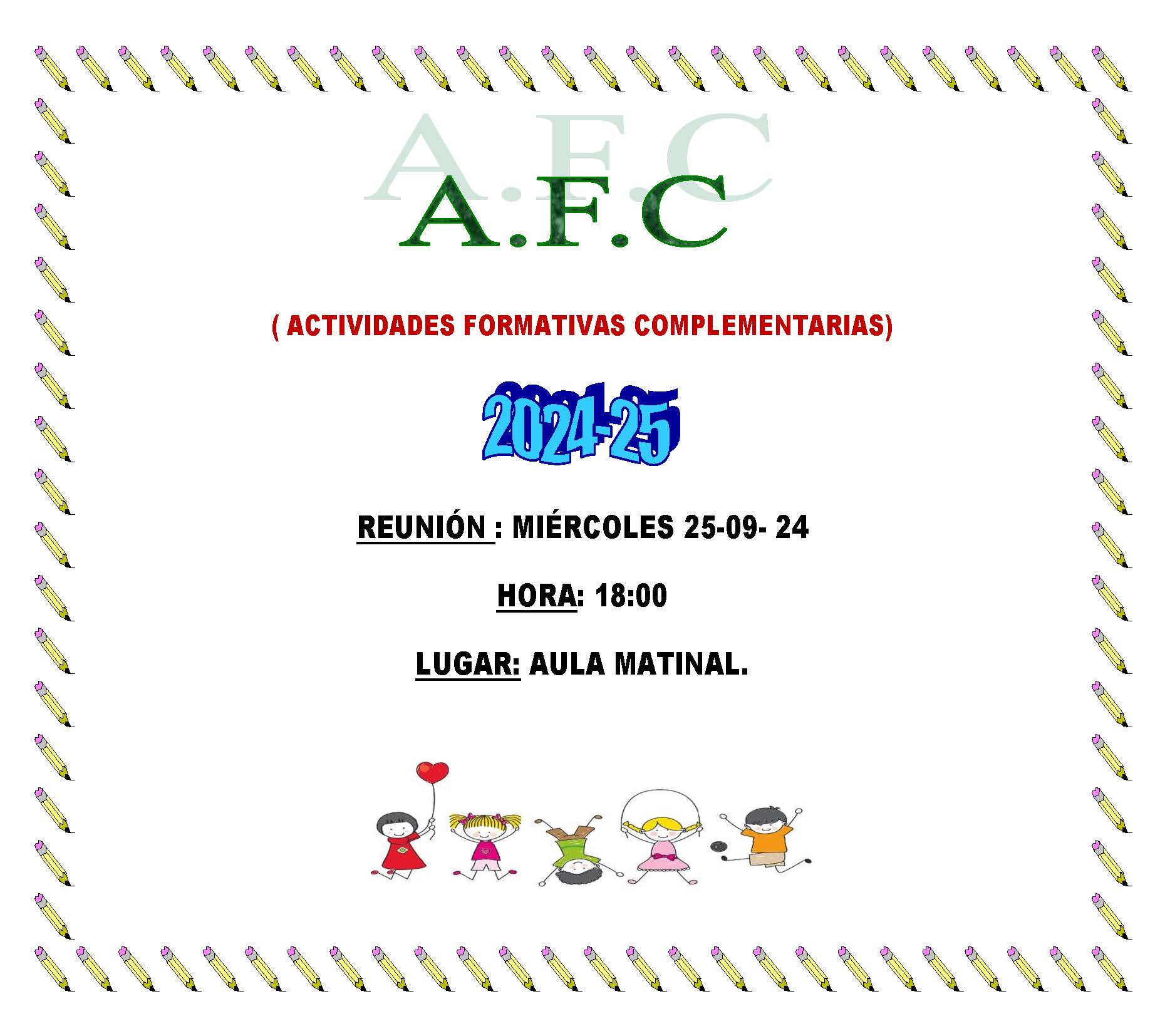 convocatoria reunión AFC