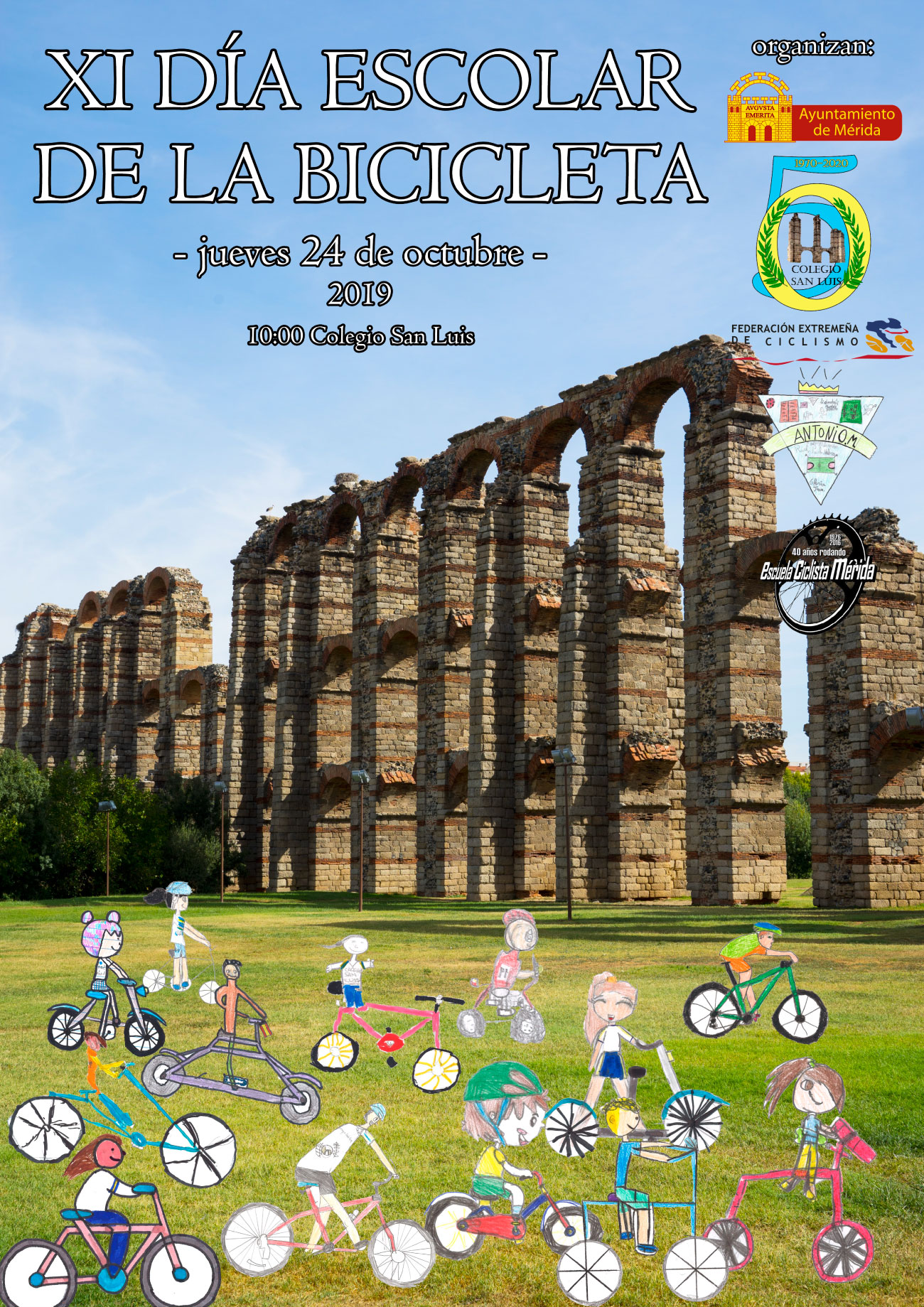 XI DÍA ESCOLAR DE LA BICICLETA cartel