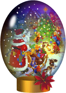 bola cristal papa noel