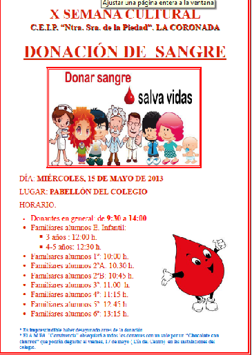 cartel donantes