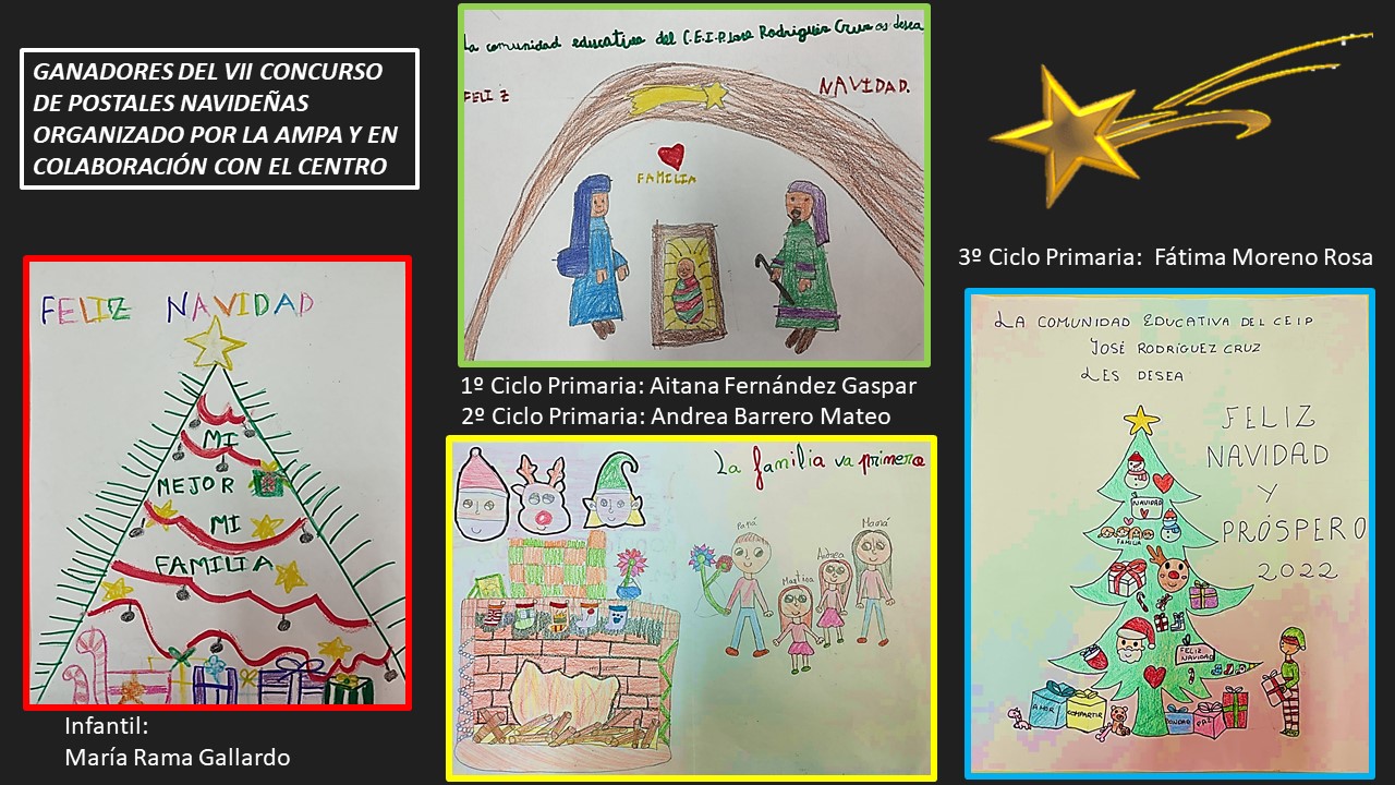 ganadores concurso postales navideñas 2021