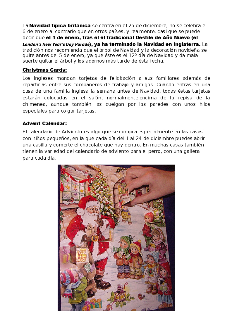 Tradiciones y costumbres de la Navidad en United Kingdom