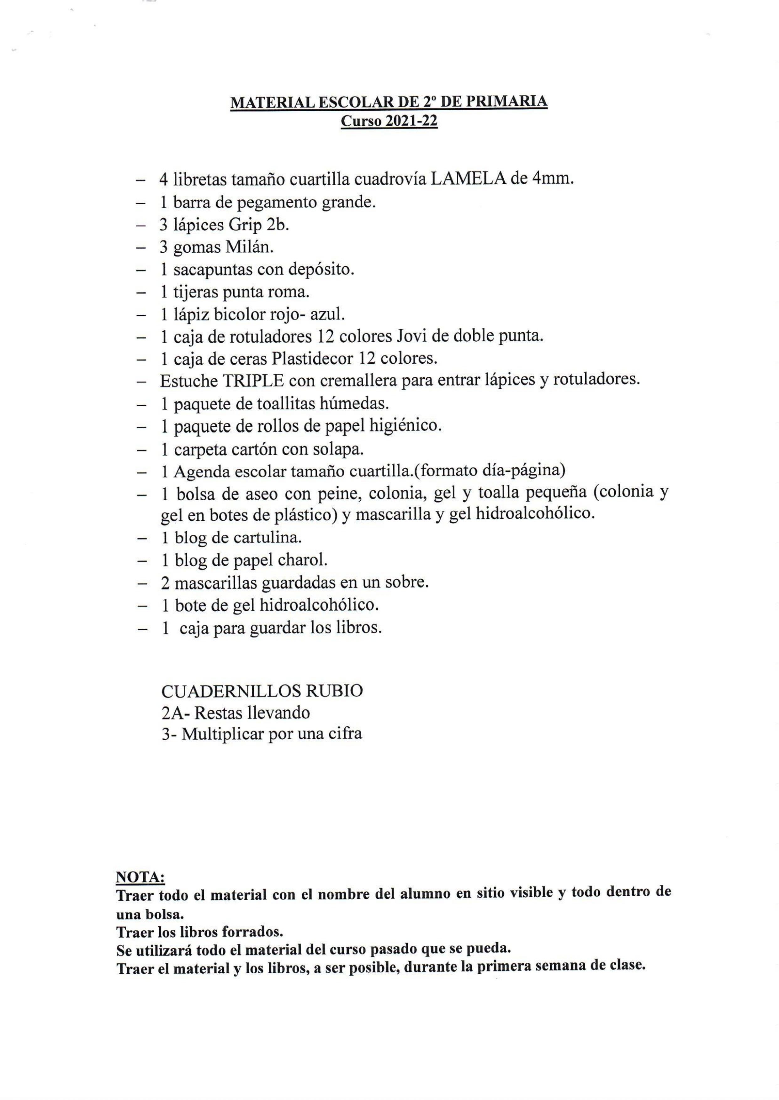 2º PRIMARIA