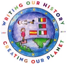 logo pegatina proyecto erasmus