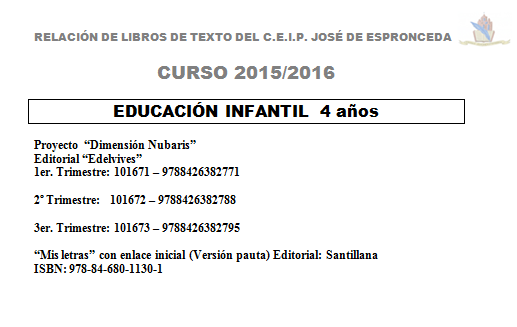Infantil 4 años