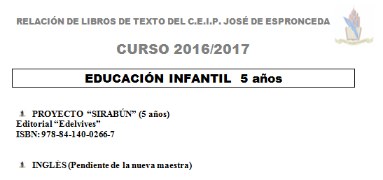 I 5 años