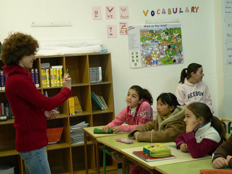 alumnos durante la actividad