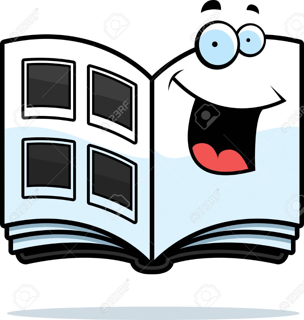 26468919 un álbum de fotos de dibujos animados feliz y sonriente