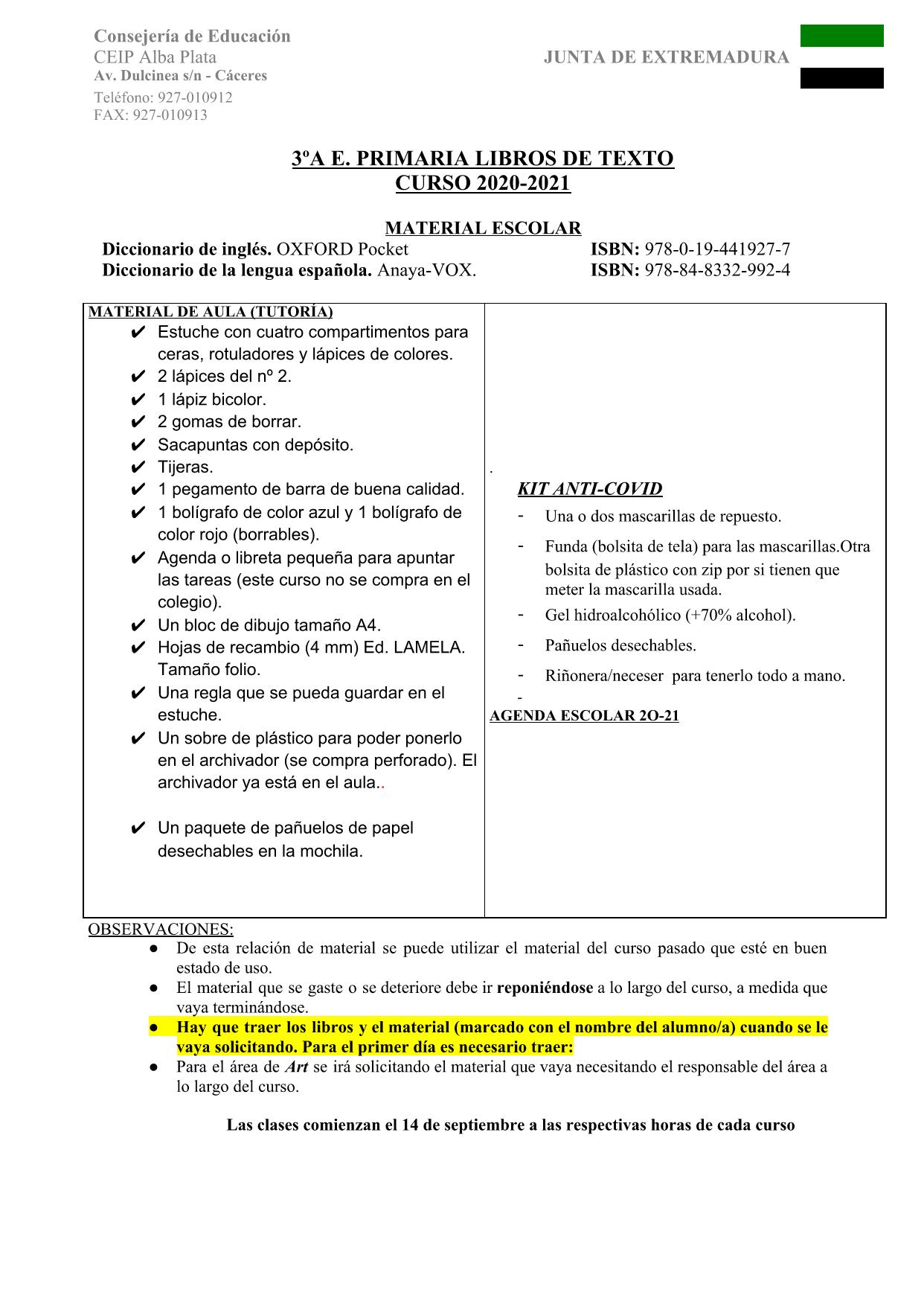 3ºA LIBROS Y MATERIAL.docx